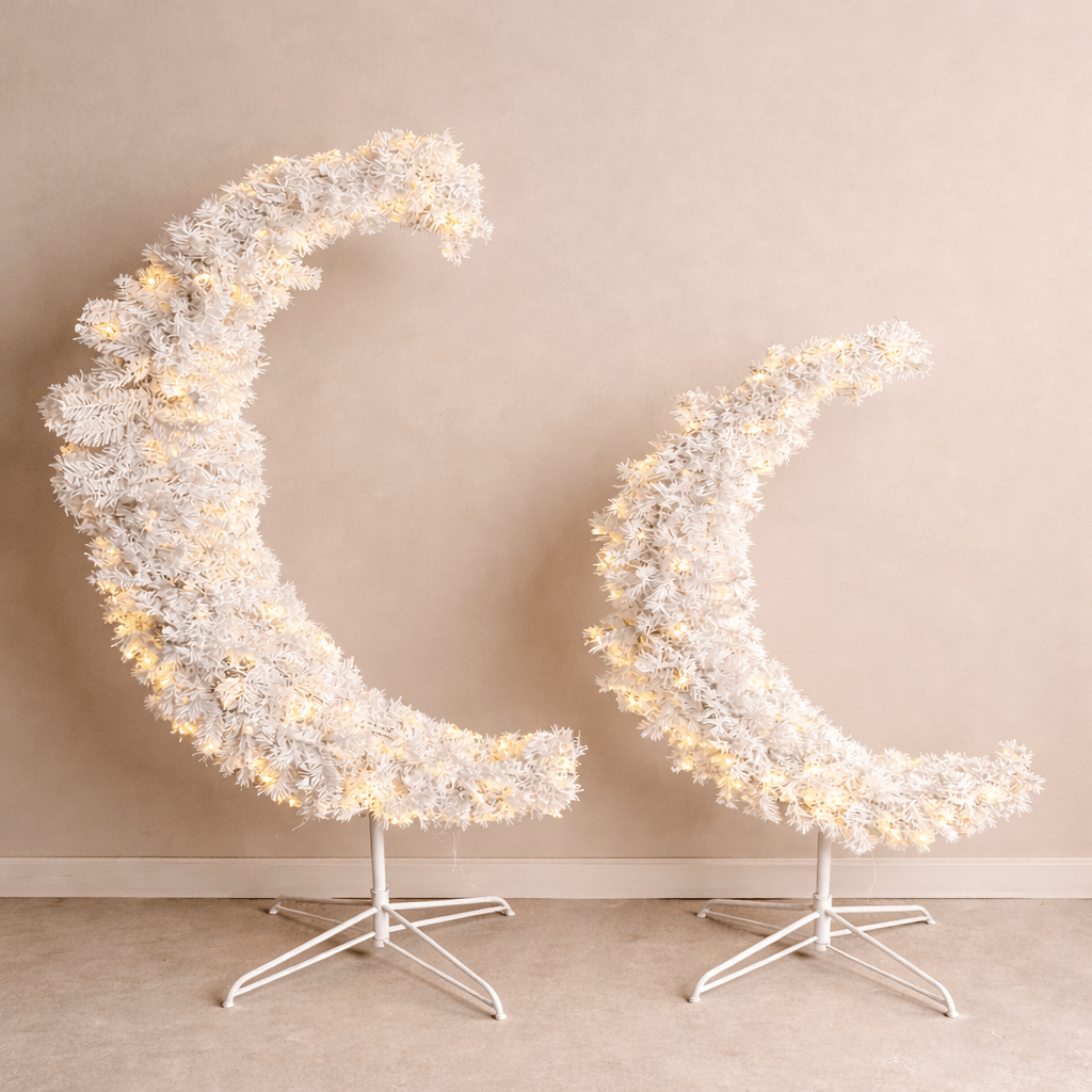 Luna Ramadan Crescent Floor Lamp – LED Decorative Moon Light - SHAGHAF HOME