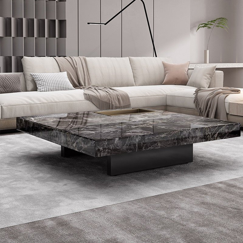 Luxurious Sintered Stone square Coffee Table low profile - SHAGHAF HOME