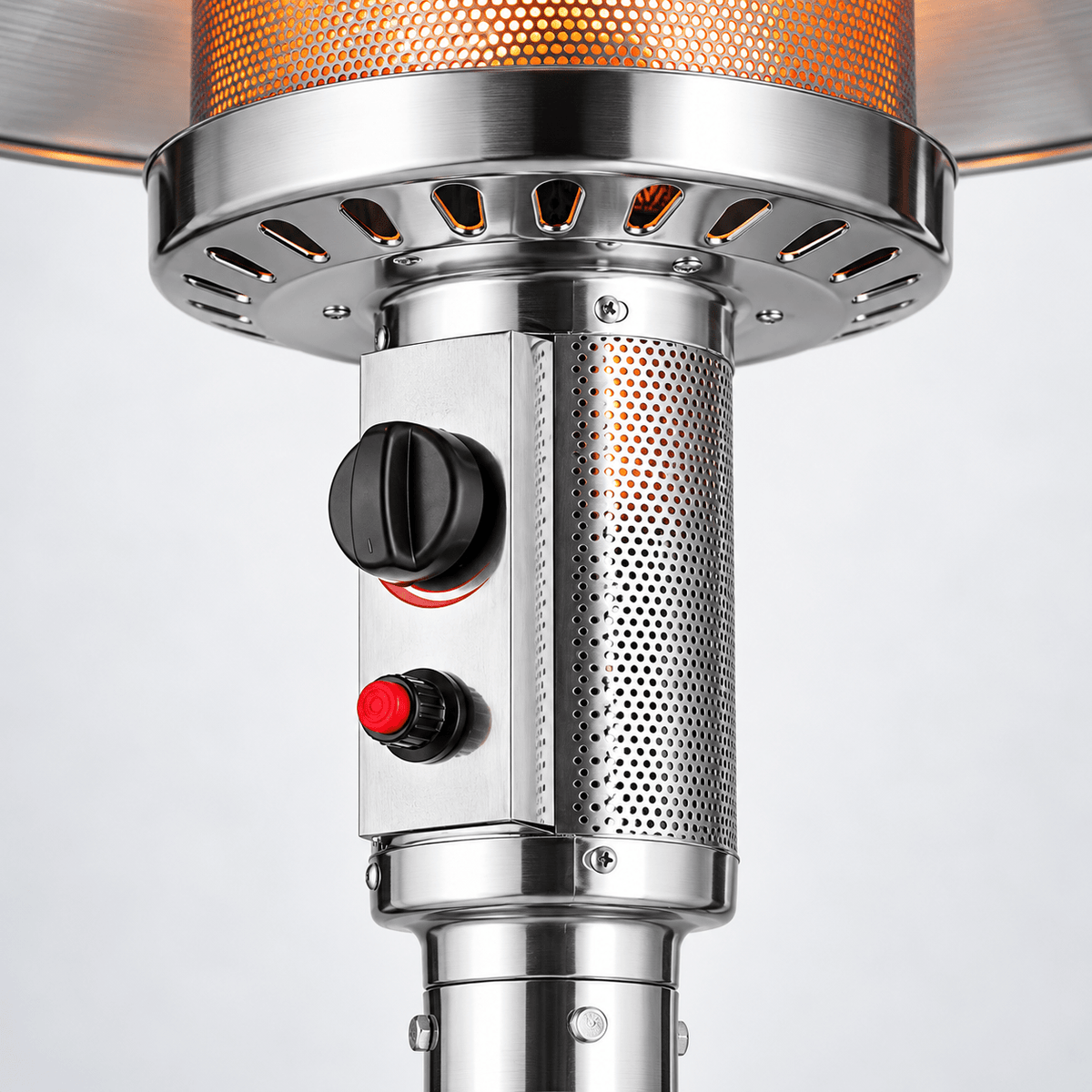 Luxury Black Mushroom Outdoor Gas Patio Heater with 360° Heat Coverage - SHAGHAF HOME