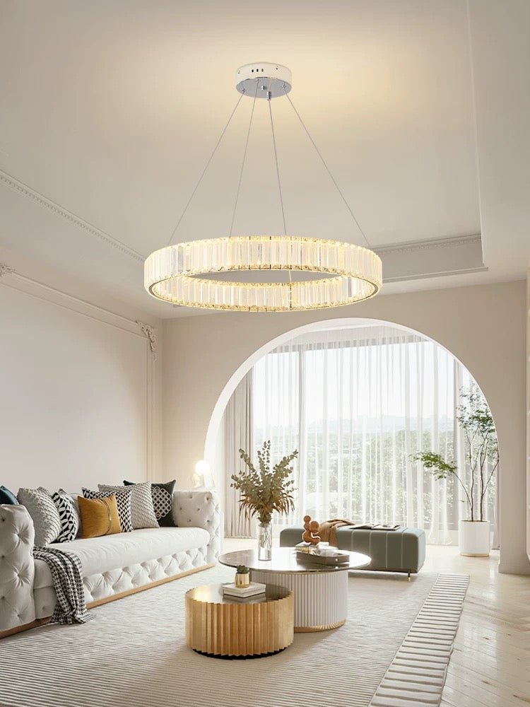 Luxury Crystal ring chandelier - SHAGHAF HOME