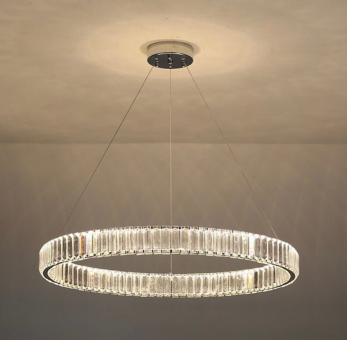 Luxury Crystal ring chandelier - SHAGHAF HOME