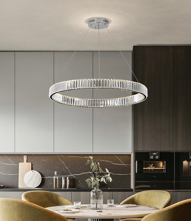 Luxury Crystal ring chandelier - SHAGHAF HOME