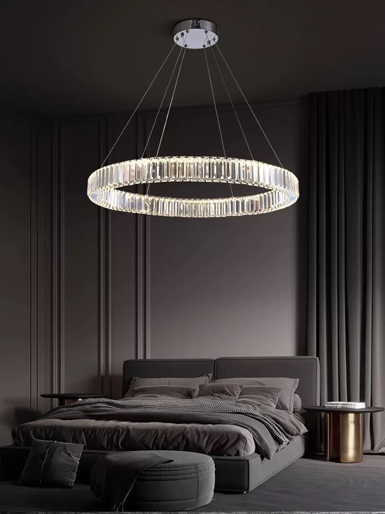 Luxury Crystal ring chandelier - SHAGHAF HOME