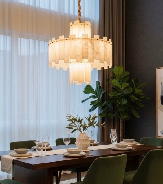 Luxury Natural marble chandelier - SHAGHAF HOME