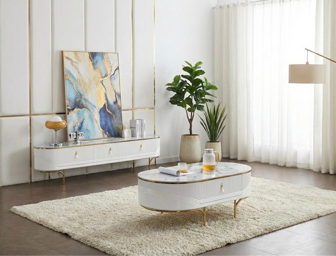 MALAZ tables set (TV table + Coffee Table ) - SHAGHAF HOME