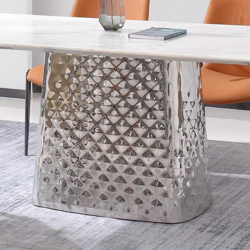 Medesa silver base dining table - SHAGHAF HOME