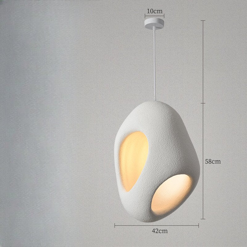 Minimalist Beauty Wabi-Sabi Eggshell Pendant Light - SHAGHAF HOME