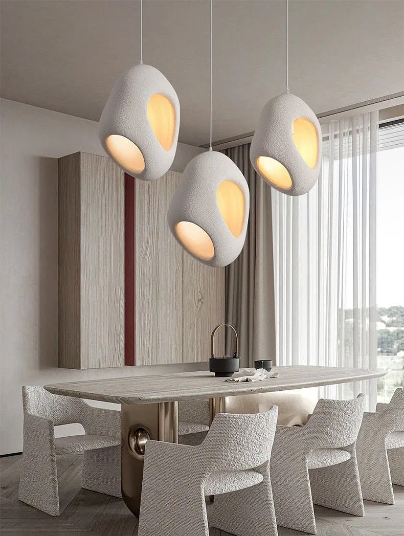 Minimalist Beauty Wabi-Sabi Eggshell Pendant Light - SHAGHAF HOME
