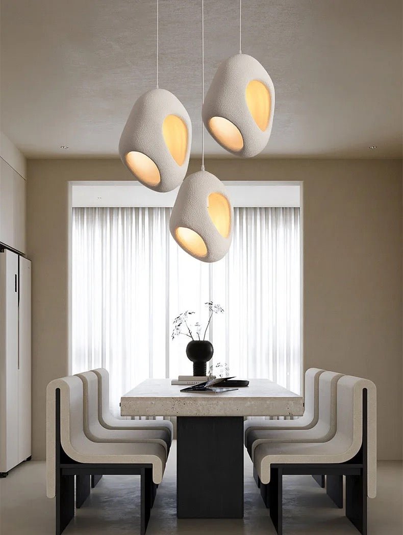 Minimalist Beauty Wabi-Sabi Eggshell Pendant Light - SHAGHAF HOME