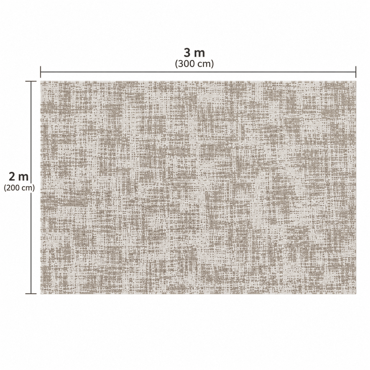 Modern Beige Abstract Textured Rug 200×300 cm – Contemporary Carpet - SHAGHAF HOME
