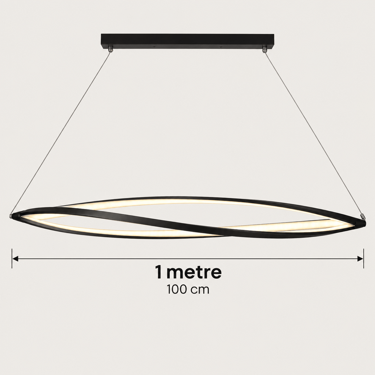 Modern Black Oval LED Pendant Light – Minimalist Hanging Ceiling Light - SHAGHAF HOME