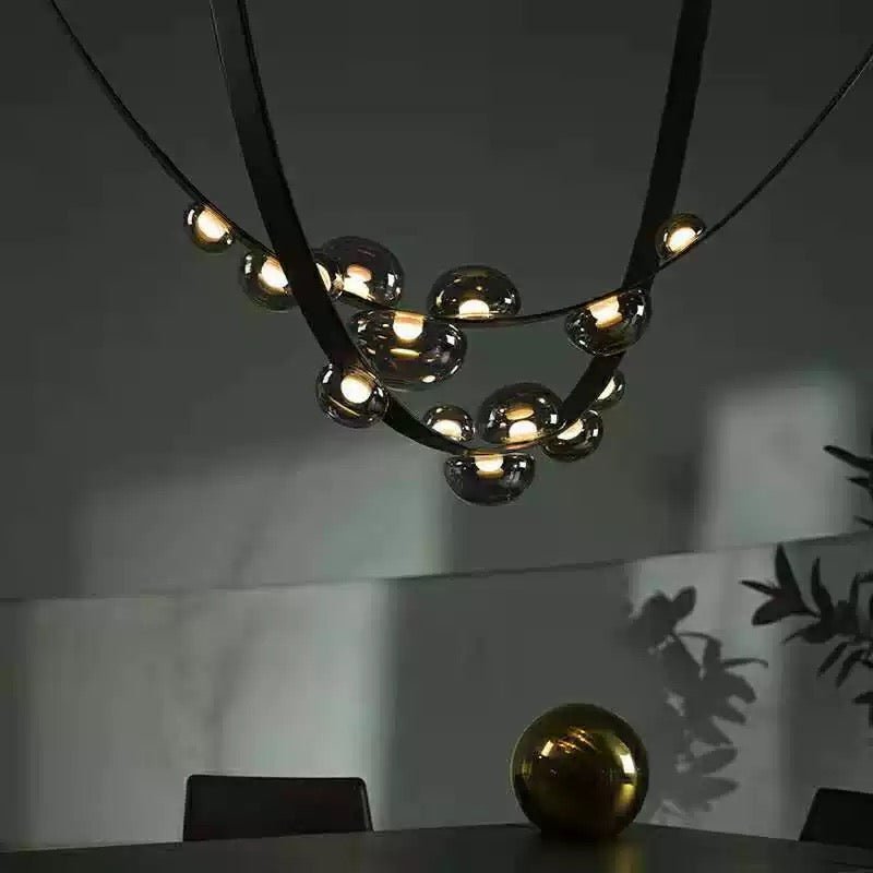 Modern Bubble Chain LED Chandelier – 300CM - SHAGHAF HOME