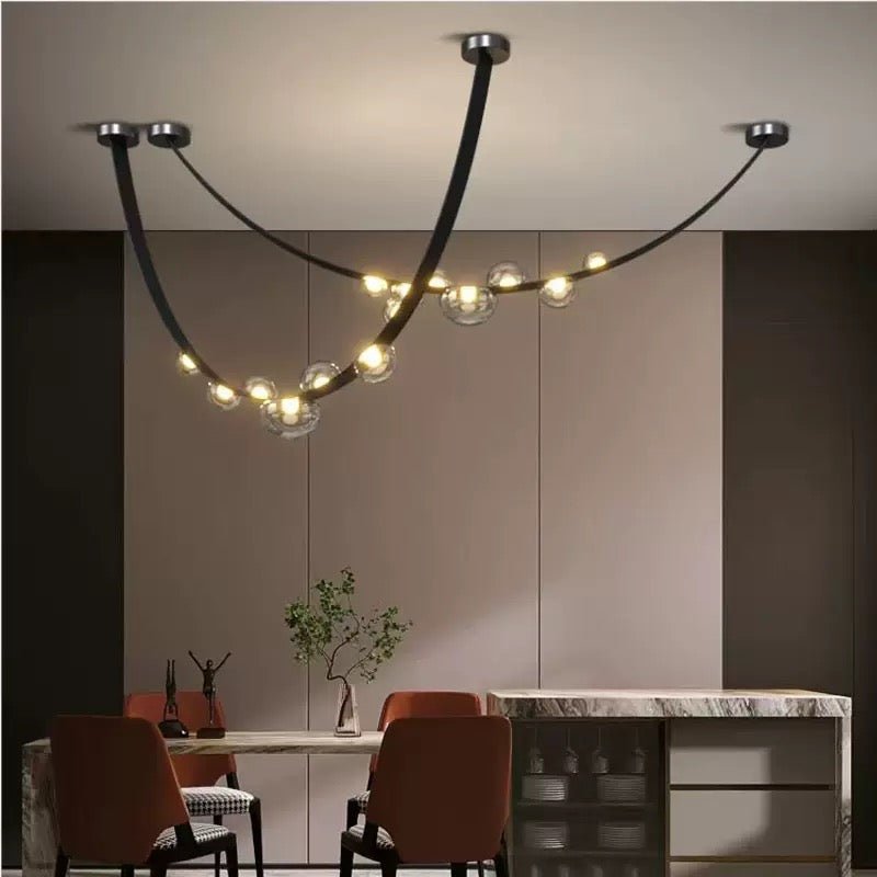 Modern Bubble Chain LED Chandelier – 300CM - SHAGHAF HOME