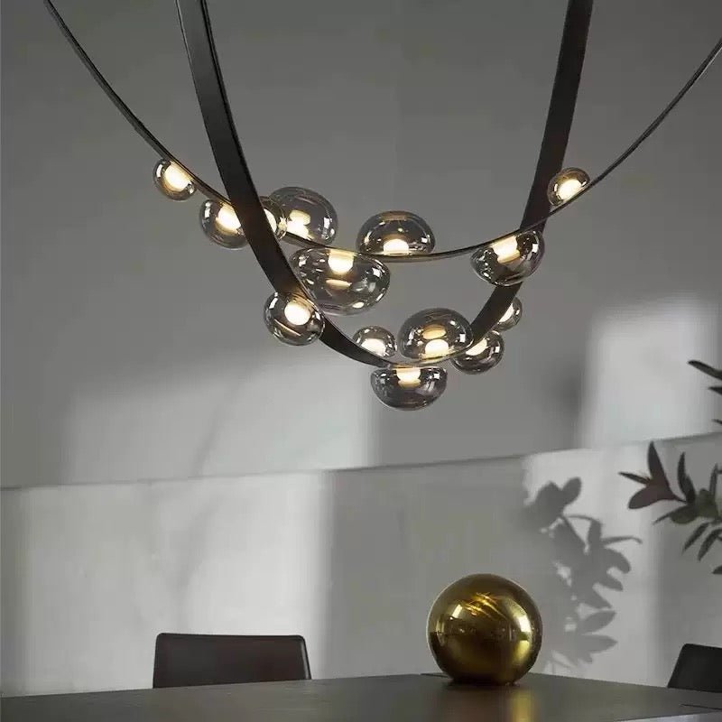 Modern Bubble Chain LED Chandelier – 300CM - SHAGHAF HOME