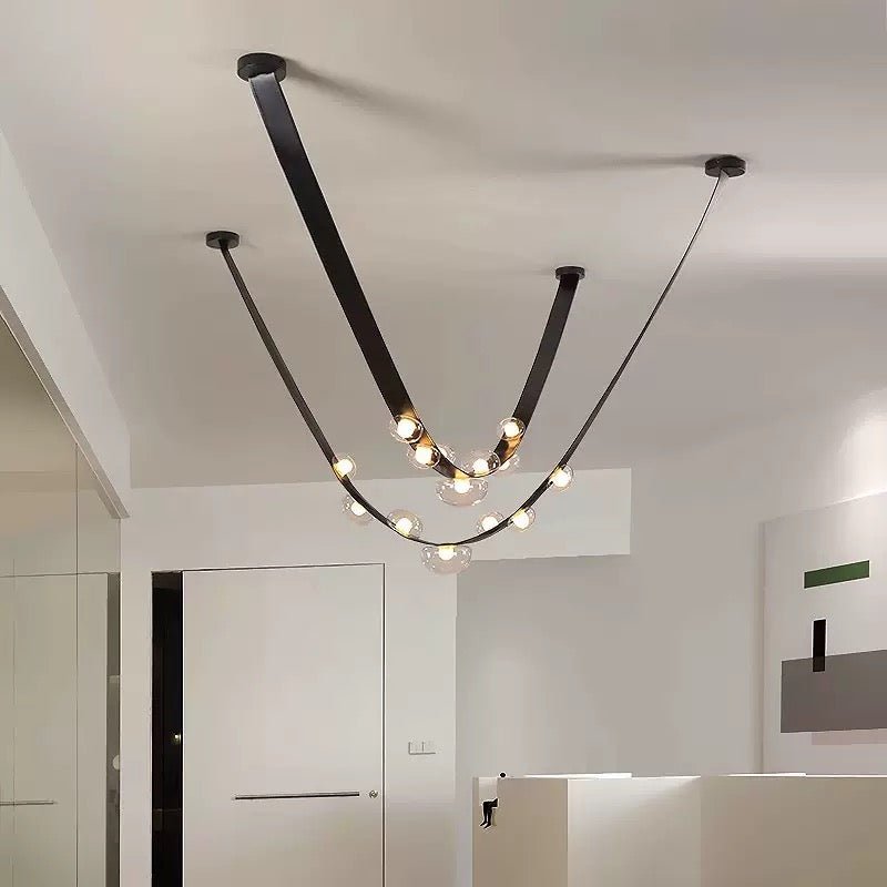 Modern Bubble Chain LED Chandelier – 300CM - SHAGHAF HOME