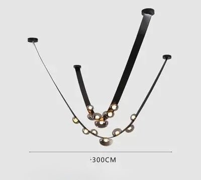 Modern Bubble Chain LED Chandelier – 300CM - SHAGHAF HOME