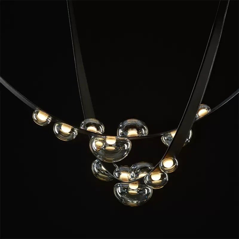 Modern Bubble Chain LED Chandelier – 300CM - SHAGHAF HOME