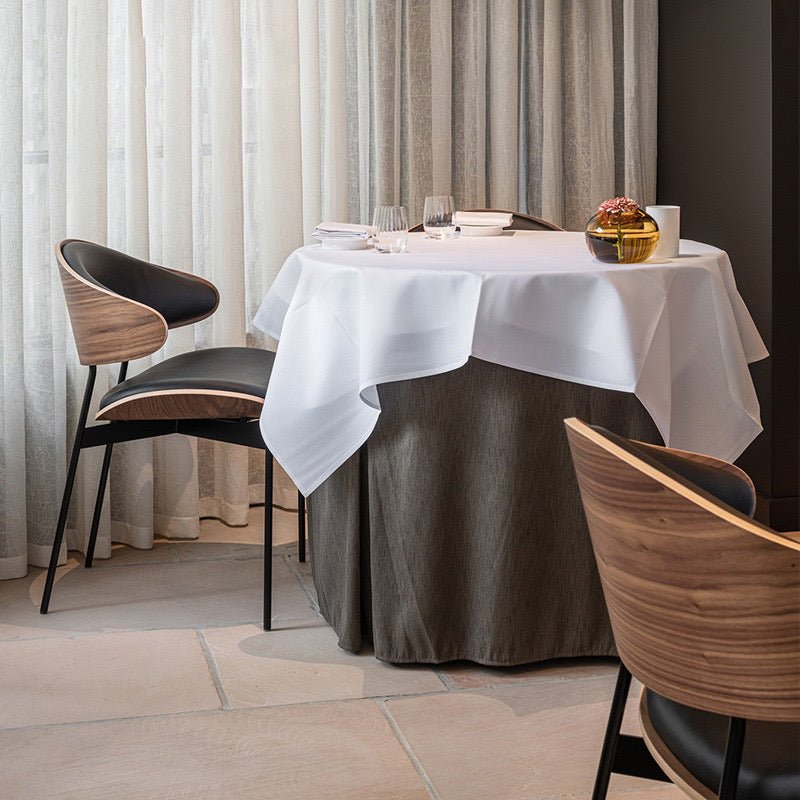 Modern Elegance Curved Wood Dining Chair - SHAGHAF HOME