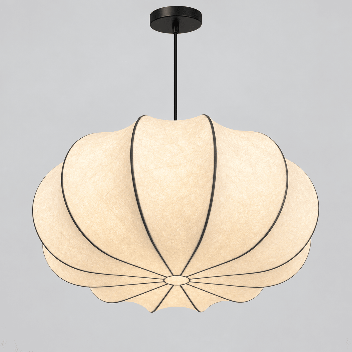 Modern Flower-Shaped Pendant Light 50cm – Cream Decorative Ceiling Lamp - SHAGHAF HOME