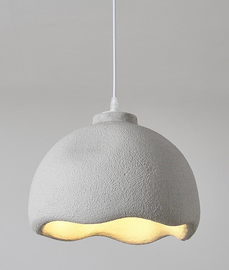 Modern Grey Sculptural Pendant Light – Minimalist Elegance - SHAGHAF HOME