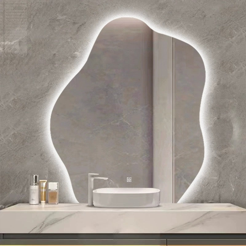 Modern LED Backlit Mirror with Dimmable 3 - Color Temperature - SHAGHAF HOME