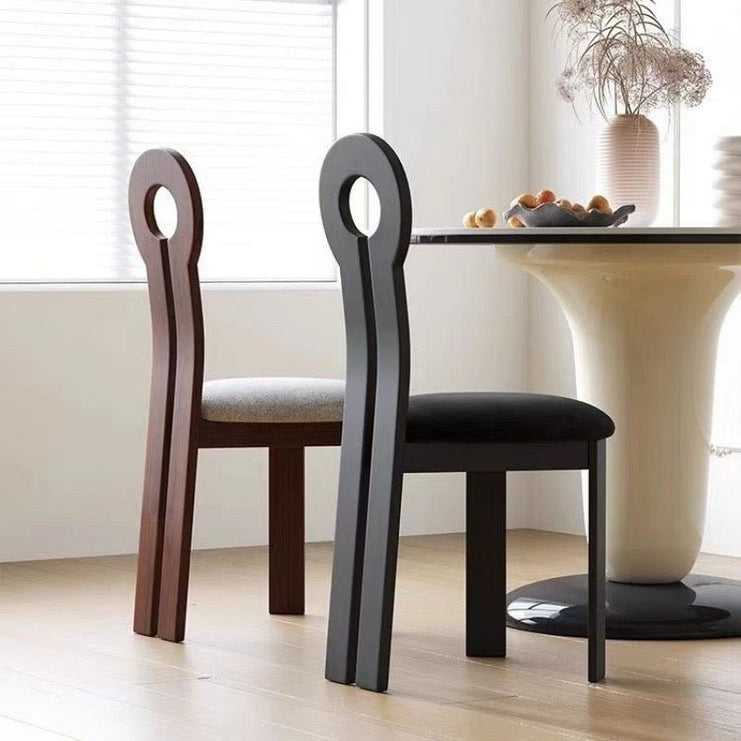 Modern Luxury Wooden Dining Chair – Available in Black & Brown - SHAGHAF HOME