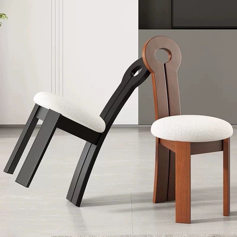 Modern Luxury Wooden Dining Chair – Available in Black & Brown - SHAGHAF HOME