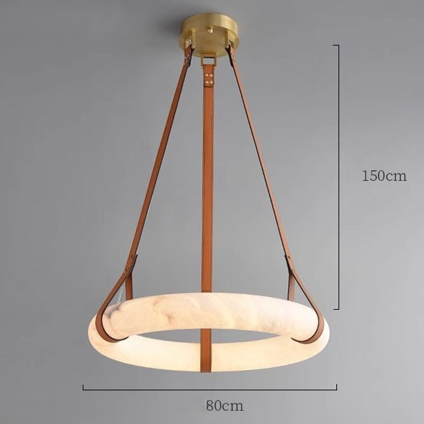 Modern Marble - Look Pendant Light – Circular Luxury Design - SHAGHAF HOME