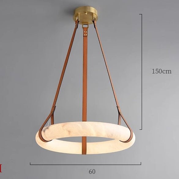 Modern Marble - Look Pendant Light – Circular Luxury Design - SHAGHAF HOME