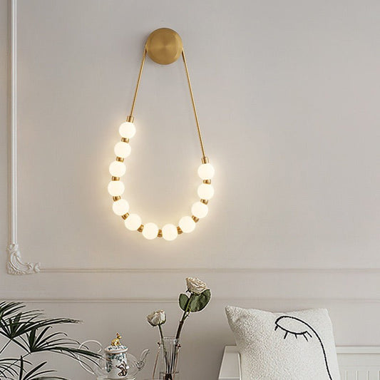 Modern minimalist necklace LED wall lamp - SHAGHAF HOME