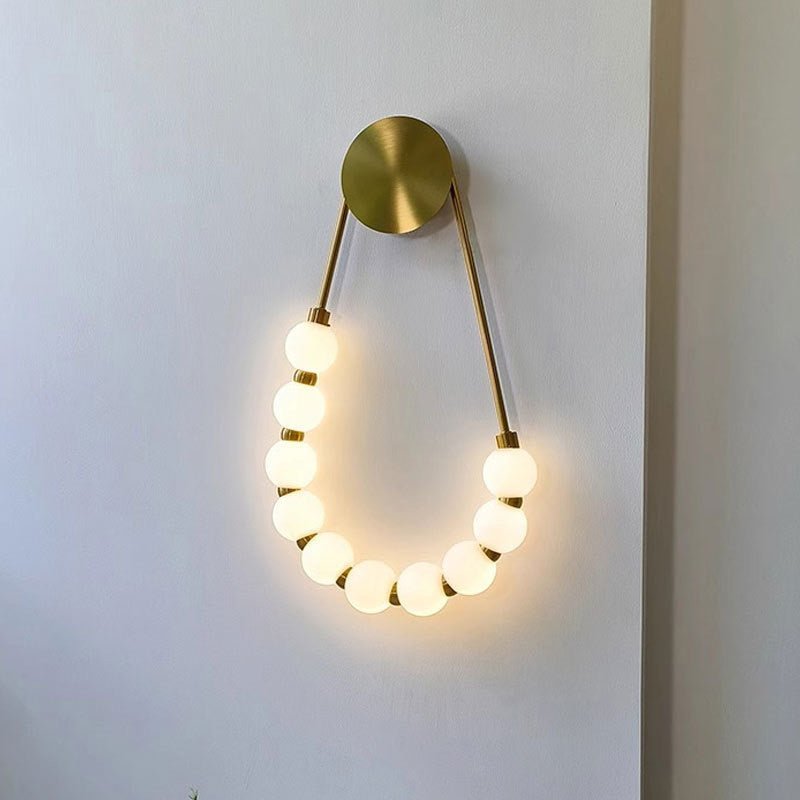 Modern minimalist necklace LED wall lamp - SHAGHAF HOME