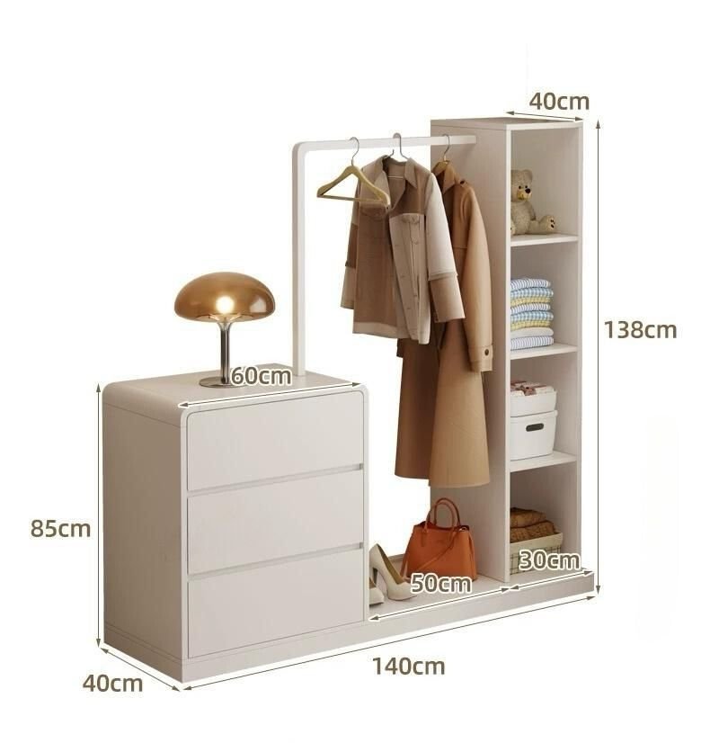 Modern Multifunctional Wardrobe with Drawer Storage – Space - Saving Elegance - SHAGHAF HOME