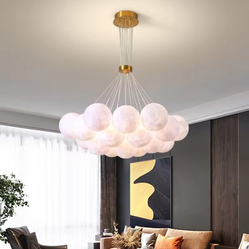 Modern Planet - Inspired Acrylic Bubble Chandelier - SHAGHAF HOME