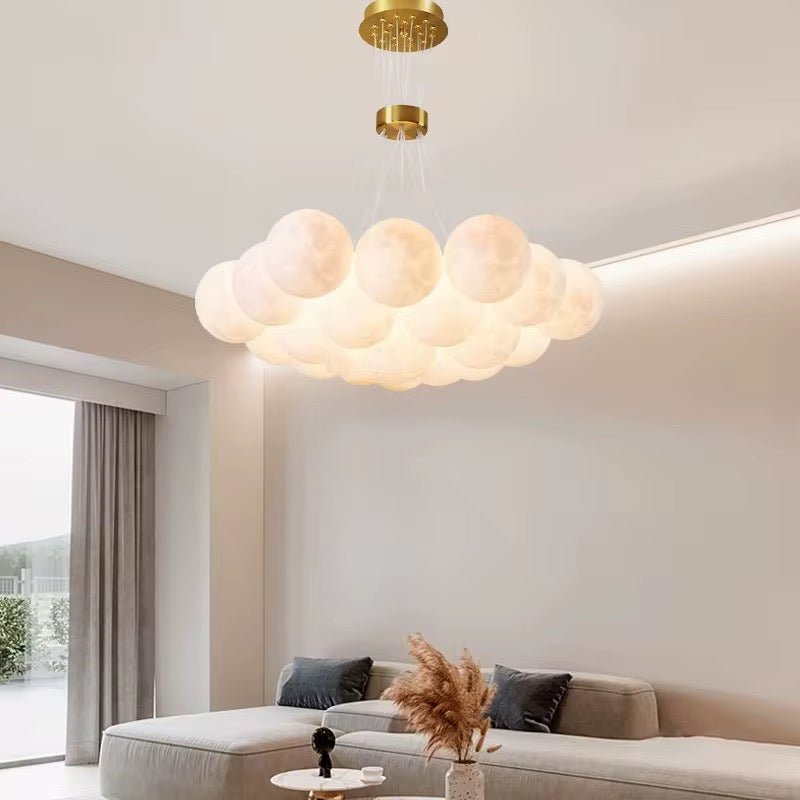 Modern Planet - Inspired Acrylic Bubble Chandelier - SHAGHAF HOME