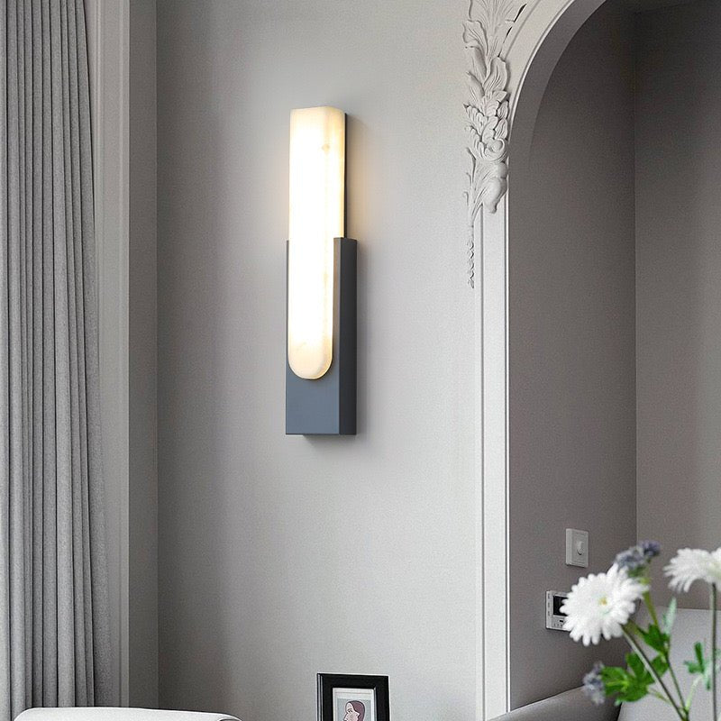 Modern Vertical Wall Lamp – Gold & Black Finish Options - SHAGHAF HOME