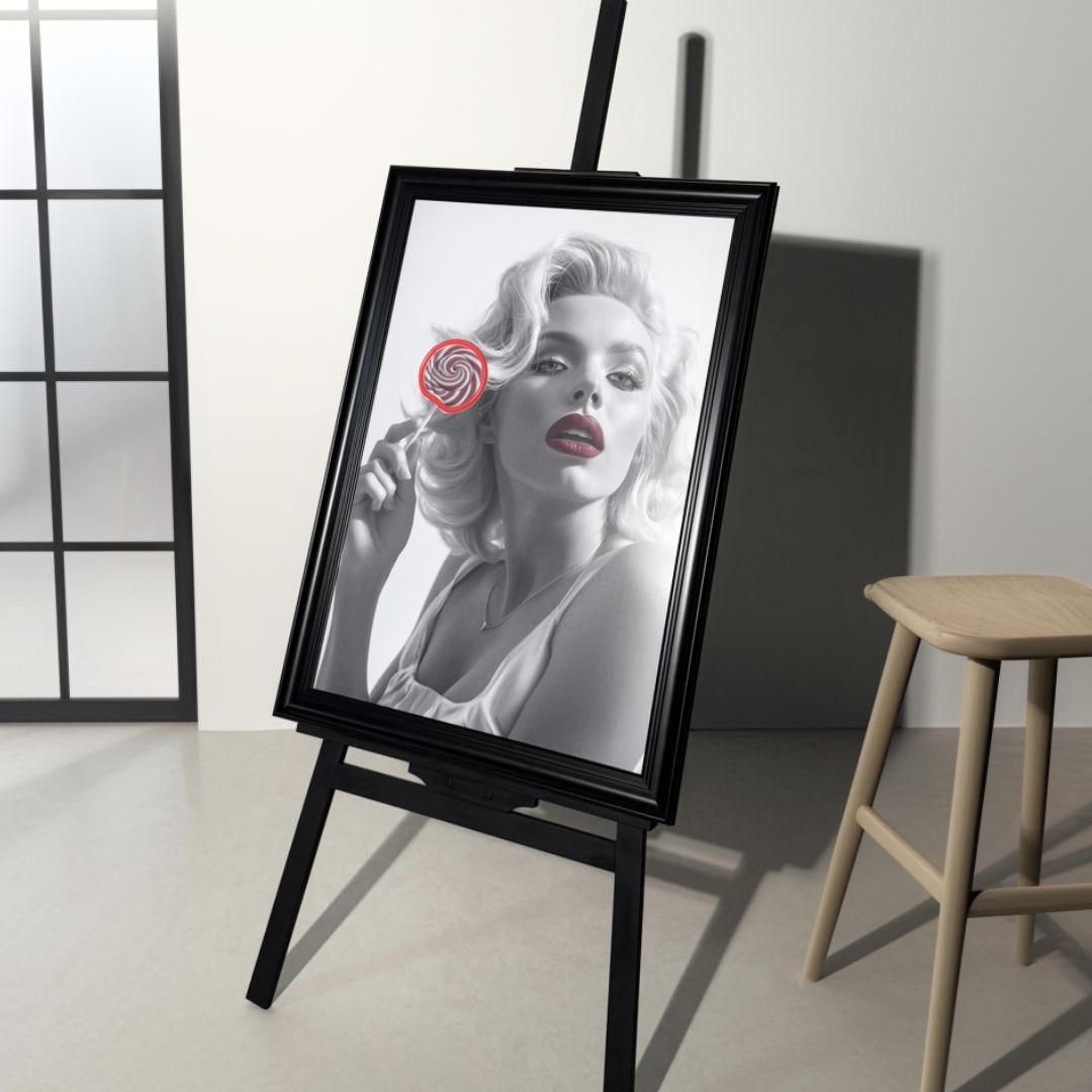 Neon Glow Marilyn Art Frame – LED Wall Decor - SHAGHAF HOME