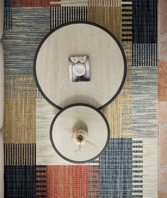 Nero Travertine Duo Coffee Table Set - SHAGHAF HOME