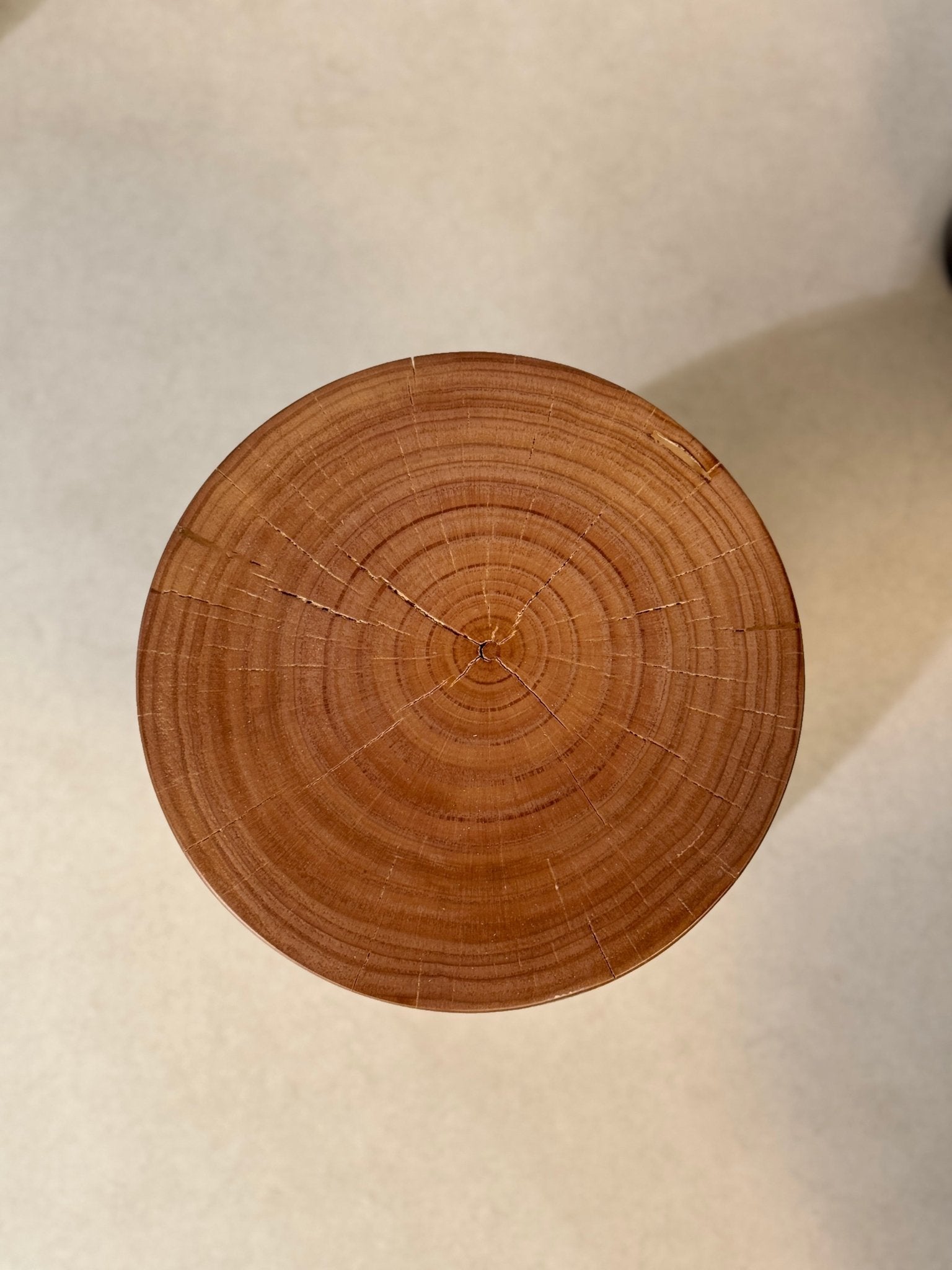 New Zealand Pine Accent Stool – Natural Wood Design - SHAGHAF HOME