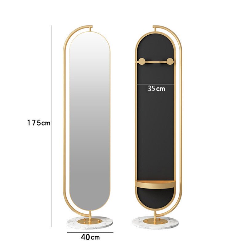 Oval floor hanger and rotatable Mirror - SHAGHAF HOME