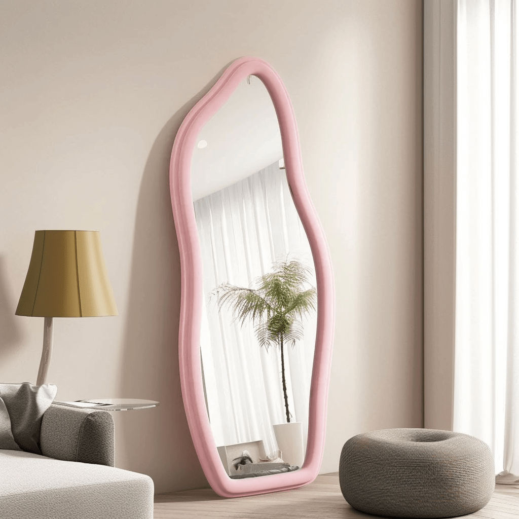 Pink irregular shape - SHAGHAF HOME