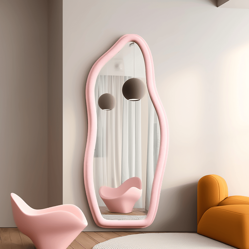 Pink irregular shape - SHAGHAF HOME