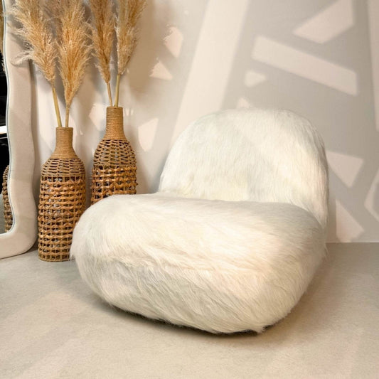 Plush Faux Fur Cloud Chair – Cozy Accent Seat - SHAGHAF HOME