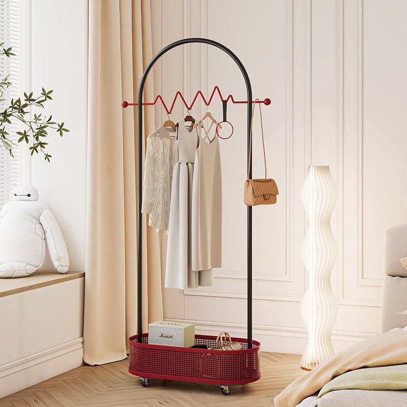 Red & Black Arch Metal Clothing Organizer - SHAGHAF HOME
