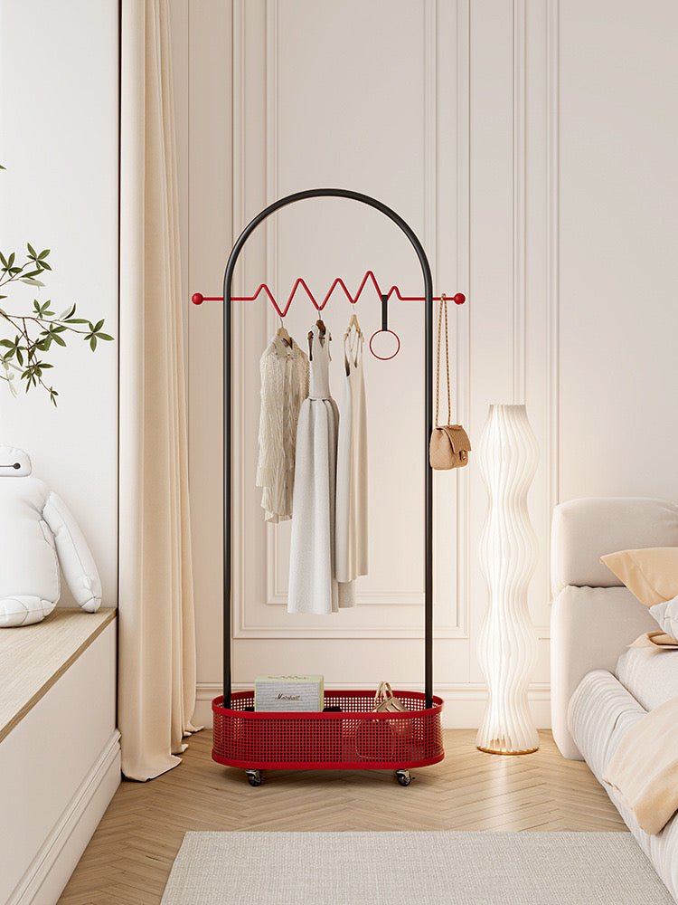 Red & Black Arch Metal Clothing Organizer - SHAGHAF HOME