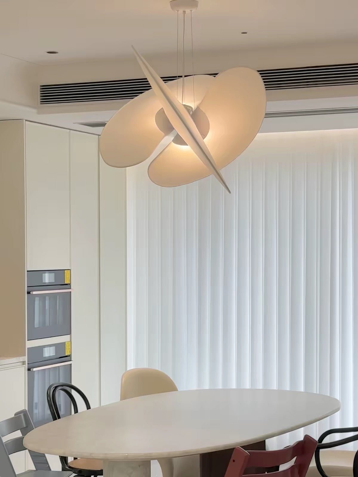 Sculptural Silk Fabric Pendant Light – 60 cm & 80 cm - SHAGHAF HOME