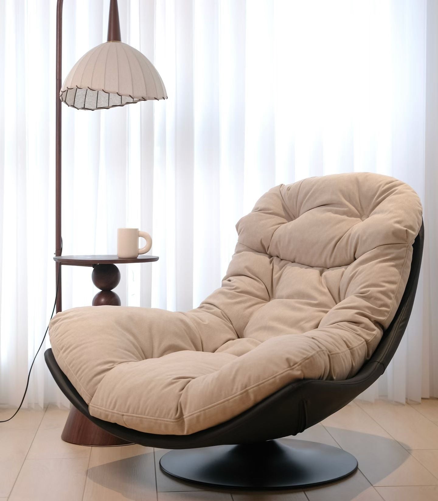 Sereno Swivel Lounge Chair - SHAGHAF HOME