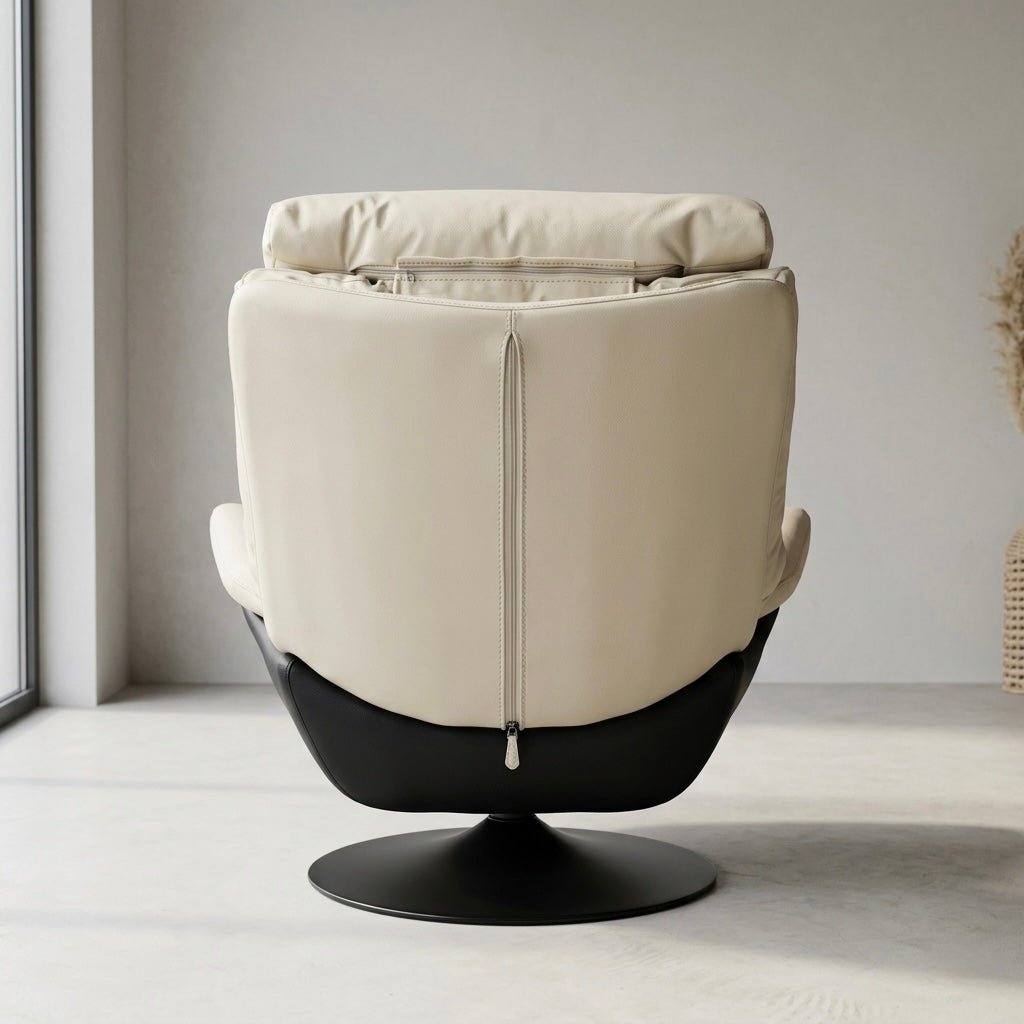 Sereno Swivel Lounge Chair (leather fabric) - SHAGHAF HOME