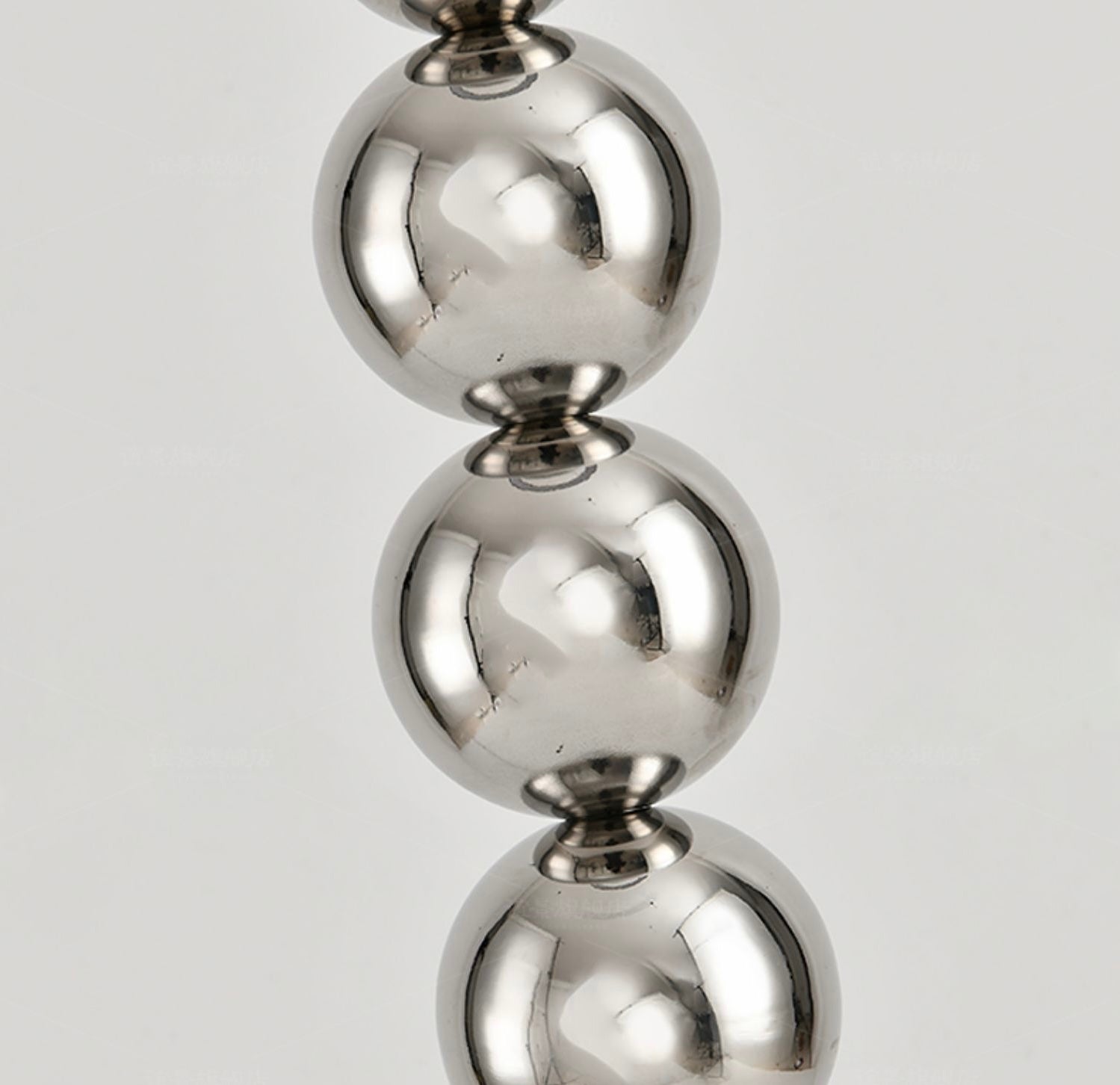 Shine and style silver beaded floor lamp - SHAGHAF HOME