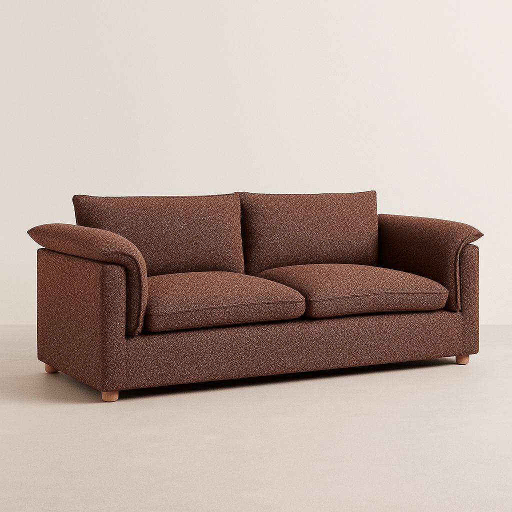 SHIRLEY 2 - Seater Sofa Bed – Textured Comfort Meets Effortless Functionality - SHAGHAF HOME