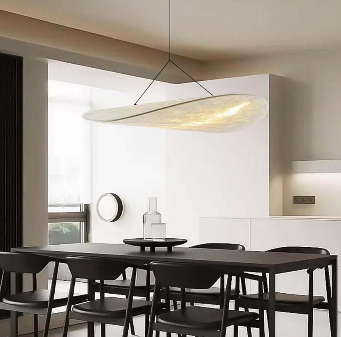 Silk curved diffuser LED pendant light - SHAGHAF HOME